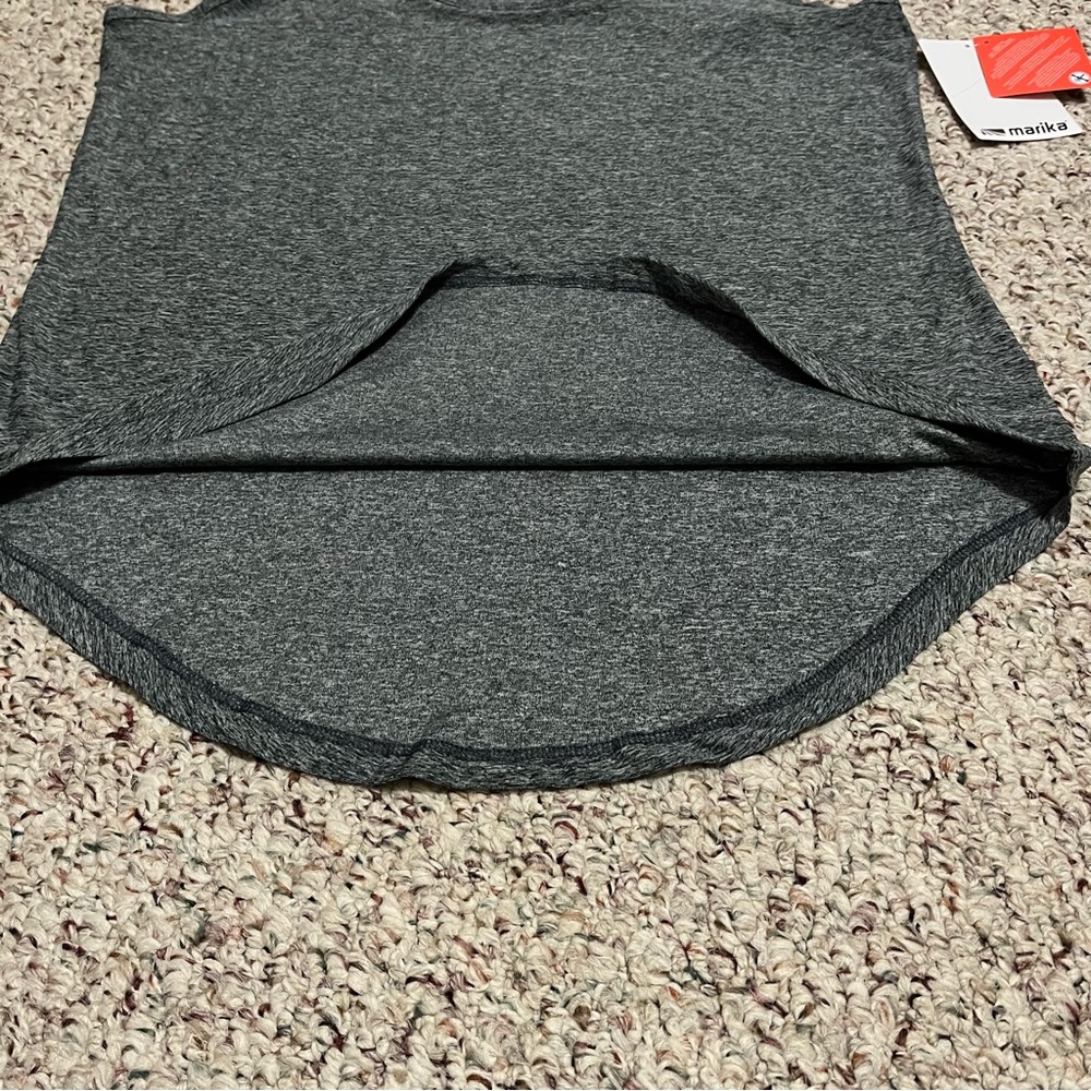 Marika Athletic Racerback Tank Top Heather Gray Medium NEW WITH TAGS! - Picture 6 of 6